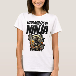 Funny Badminton Player Love Shuttle Design 26 T-Shirt