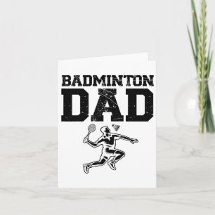 Funny Badminton Player Love Shuttle Design 2 Card