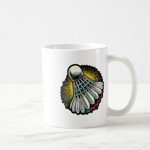 Funny Badminton Player Love Shuttle Design 3 Coffee Mug