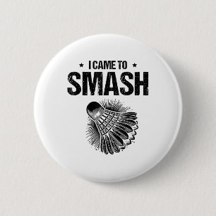 Funny Badminton Player Love Shuttle Design 5  6 Cm Round Badge