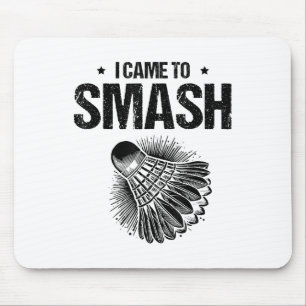 Funny Badminton Player Love Shuttle Design 5 Mouse Pad