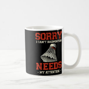 Funny Badminton Player Love Shuttle Design _8  Coffee Mug