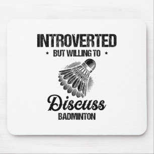 Funny Badminton Player Love Shuttle Design 8  Mouse Pad