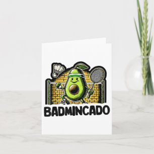 Funny Badminton Player Love Shuttle Design _9 Card