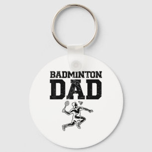 Funny Badminton Player Love Shuttle Design 9 Key Ring