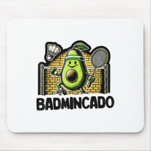 Funny Badminton Player Love Shuttle Design _9 Mouse Pad
