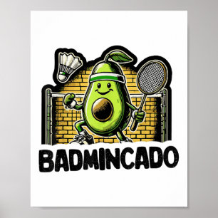 Funny Badminton Player Love Shuttle Design _9  Poster