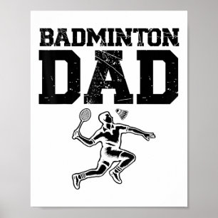 Funny Badminton Player Love Shuttle Design 9 Poster