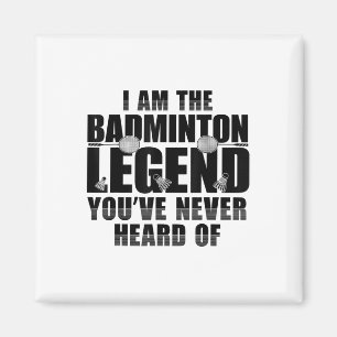 Funny Badminton Shirt Men Women Badminton Player Magnet