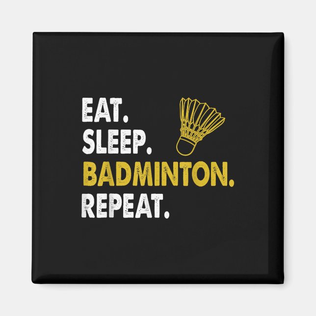 Funny Badminton Shuttle Novelty Tee  Magnet (Front)