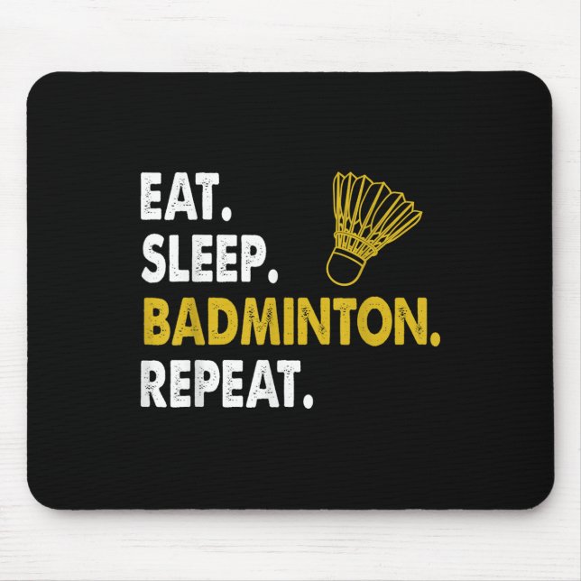 Funny Badminton Shuttle Novelty Tee  Mouse Pad (Front)
