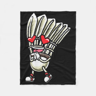 Funny Badminton Shuttle Player Design Men Women  Fleece Blanket