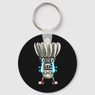 Funny Badminton Shuttle Player Design Men Women Key Ring