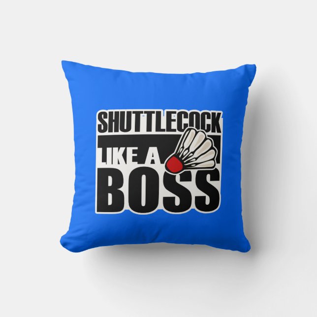 Funny Badminton Shuttlecock Cushion (Front)