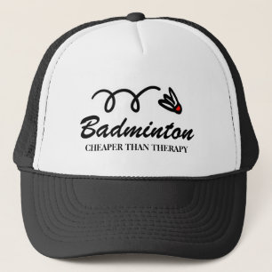 Funny badminton shuttlecock sports Trucker Hat