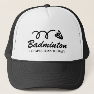 Funny badminton shuttlecock sports Trucker Hat