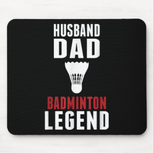 Funny Badminton Sports Husband Dad Badminton Lover Mouse Pad