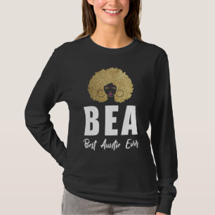 Funny BAE Best Auntie Ever Black Woman T-Shirt