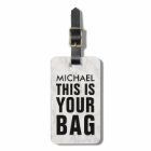 Funny Bag Attention Masculine Marble