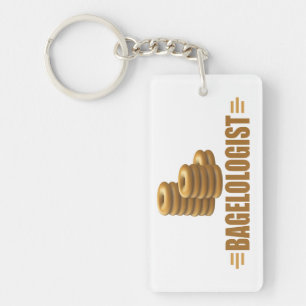Funny Bagel Key Ring