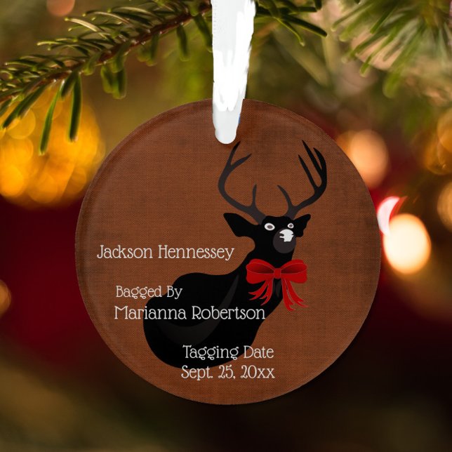 Funny Bagged Buck Fiance Ornament (Creator Uploaded)