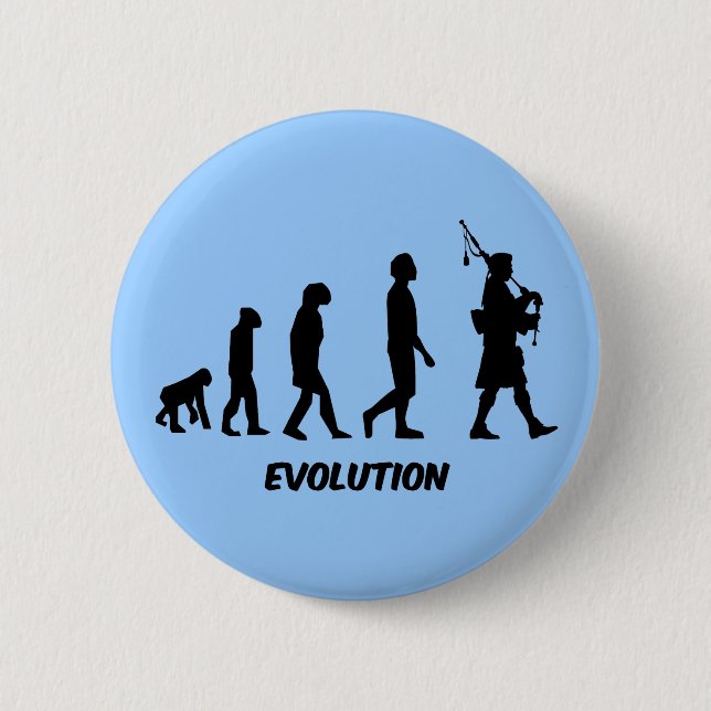 Funny bagpipes 6 cm round badge (Front)