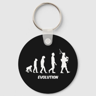 Funny bagpipes key ring