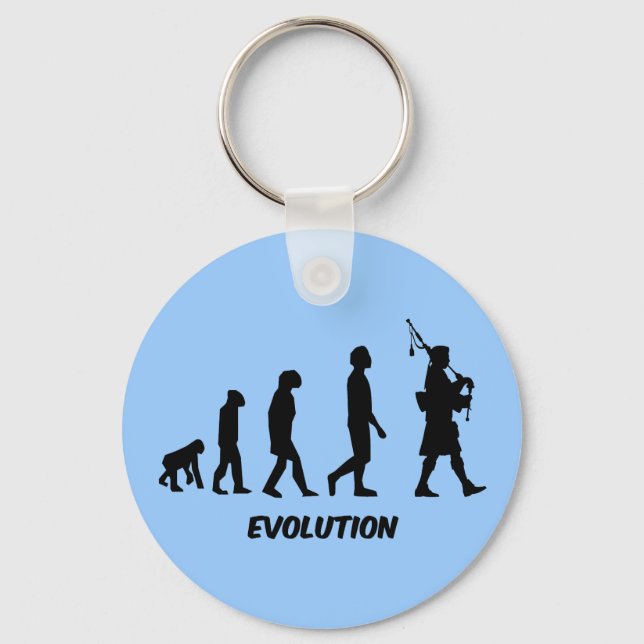 Funny bagpipes key ring (Front)
