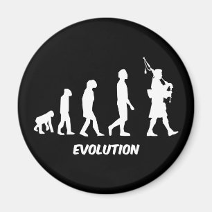 Funny bagpipes magnet