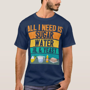 Funny Baker Bread Baking Bread Baker Retro   T-Shirt