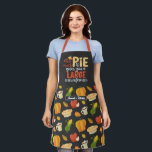 Funny Baker Math Pie Pun Thanksgiving Food Pattern Apron<br><div class="desc">Funny and cool apron to make cooking more fun. Personalised gift for family and friends who love cooking,  baking and trying new recipe in the kitchen. Customise the wording to fit your occasion. You can use the Design Tool to further change the font type,  font colour and font size.</div>