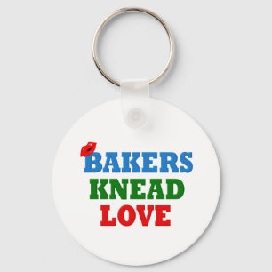 Funny Bakers Need (Knead) Love Key Ring