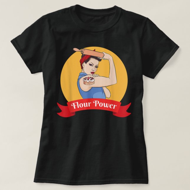 Funny Baking Baker Pastry Chef Gift For Women  T-Shirt (Design Front)