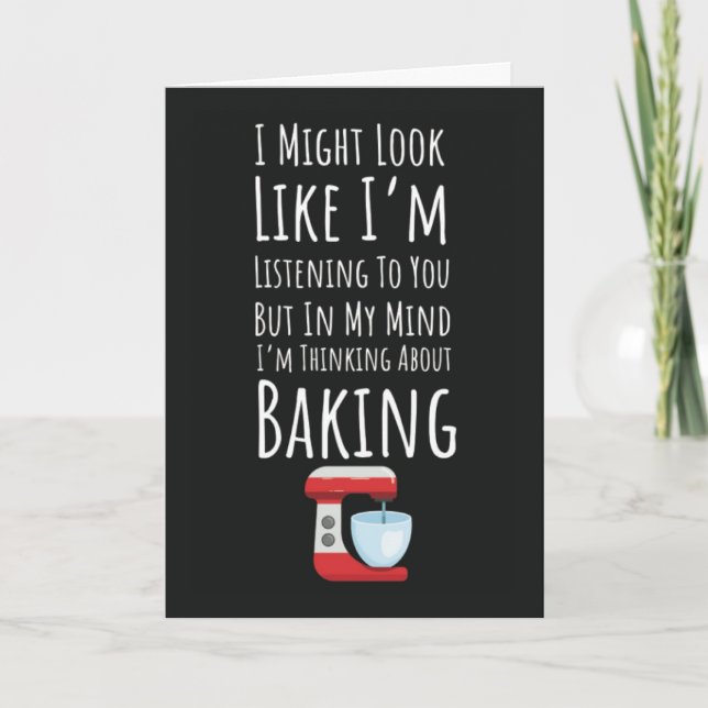Funny Baking Cards Bake Baker Humour Bread (Front)