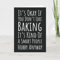 Funny Baking Cards Humour Happy Baker Humourous