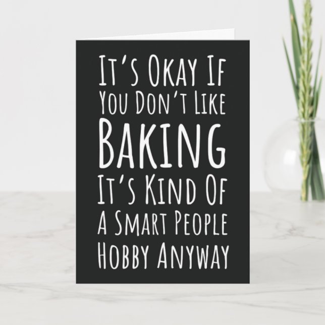 Funny Baking Cards Humour Happy Baker Humourous (Front)