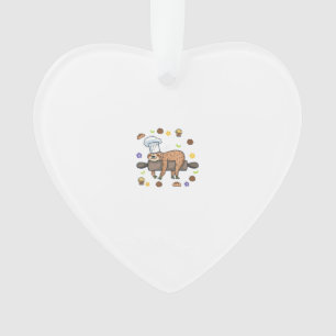 Funny Baking Gifts - Sloth Baker Cupcake Lover - B Ornament