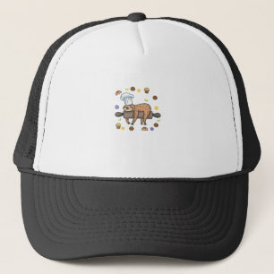 Funny Baking Gifts - Sloth Baker Cupcake Lover - B Trucker Hat