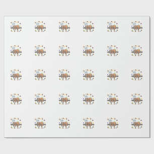 Funny Baking Gifts - Sloth Baker Cupcake Lover - B Wrapping Paper