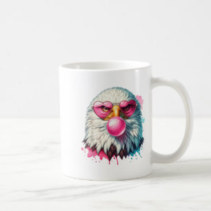 Funny Bald Eagle Cute Eagle With Nk Gles And Bubbl Coffee Mug