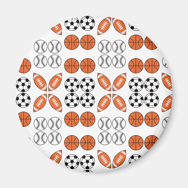 Funny Ball Pattern Magnet (Front)