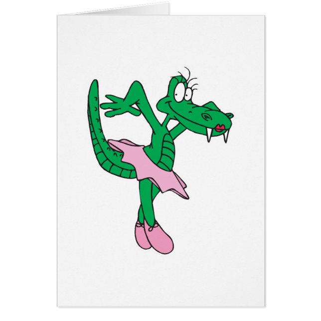 funny ballerina alligator (Front)
