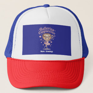 Funny Ballerina Cappuccina Italian Brainrot Meme  Trucker Hat