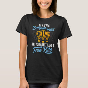 Funny Ballooning Balloon Aviator Hot Air Balloon P T-Shirt
