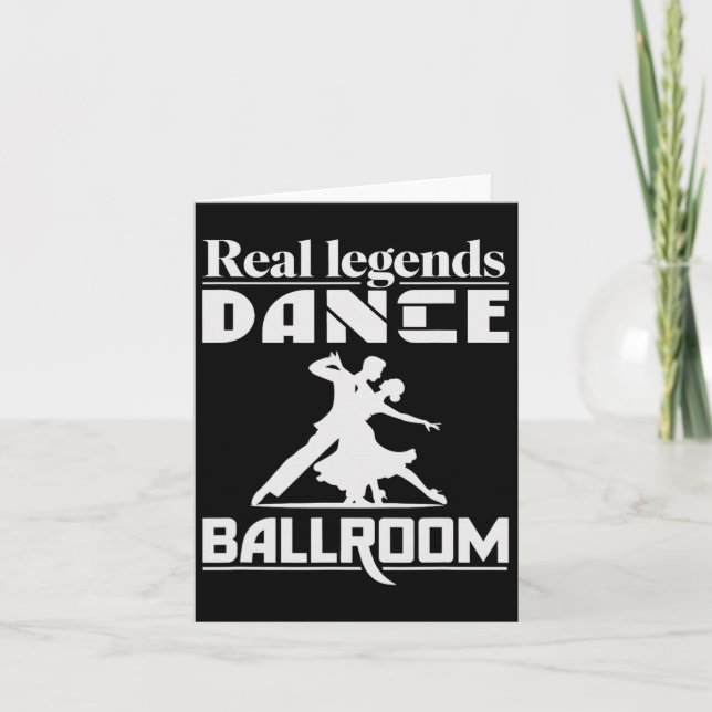Funny Ballroom Dancing Design For Ballroom Dancer  Card (Front)