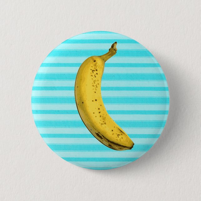 Funny banana 6 cm round badge (Front)