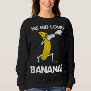 Funny Banana Art For Kids Boys Berry Fruit Smoothi Sweatshirt