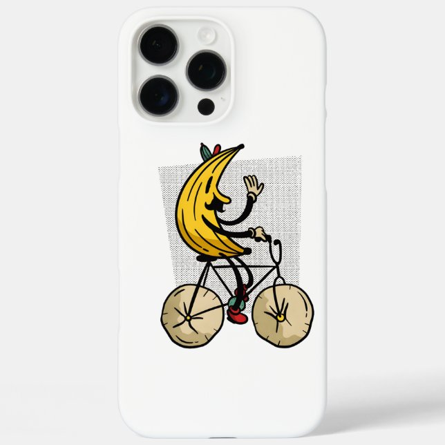 Funny Banana Biker Cartoon Design Case-Mate iPhone Case (Back)