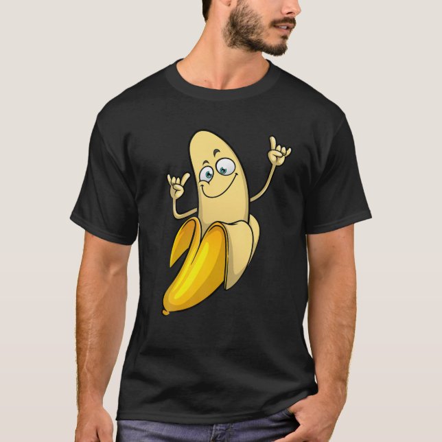 Funny Banana Designs For Men Women Fruit Lover Far T-Shirt (Front)