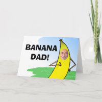 Funny Banana Fathers Day Card, Insert Dad Photo